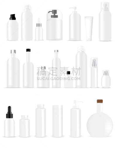 瓶子,白色,轻蔑的,饮料,含酒精饮料,华贵,塑胶,写实,美容