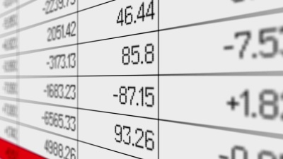 销售结果在电子表格、会计报告、信息阵列中发生变化