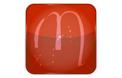 红色,星座,天蝎座,计算机图标,纽扣,星形,数字12,秘密,华丽的,背景分离