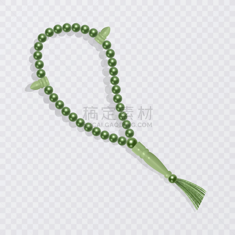 分离着色,玫瑰经念珠,白色背景,神,东方人,白色,绿色,黄金,传统
