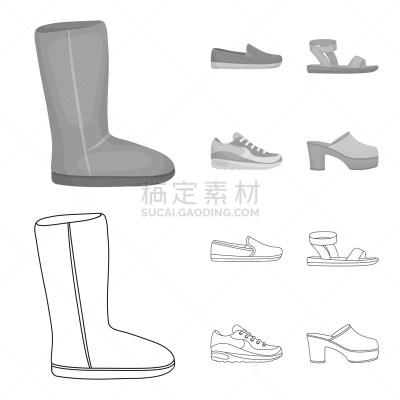 褐色,二流子,靴子,茶色,毛皮,冬天,夏天,轮廓,图像,收集