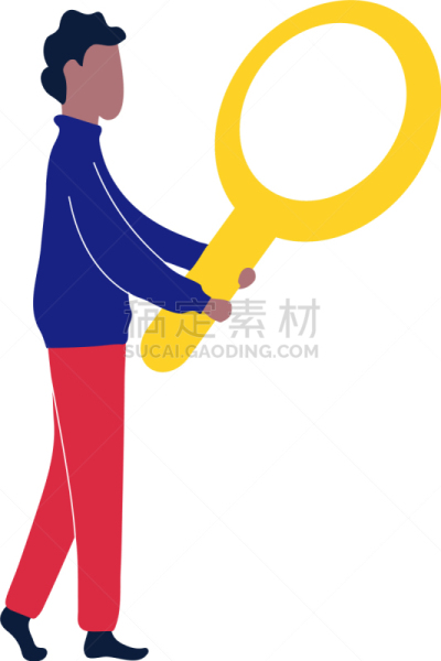男人,概念,放大镜,看,搜索引擎,玻璃,人,医学扫描,视力