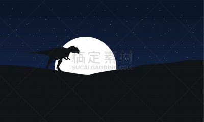 夜晚,风景,远古的,白垩系,古生物学,图像,已灭绝生物,原始主义,史前时代,进攻