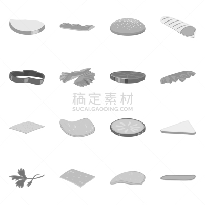 分离着色,小吃,符号,一个物体,炸肉排,清新,莴苣,灰色,面包,烹调