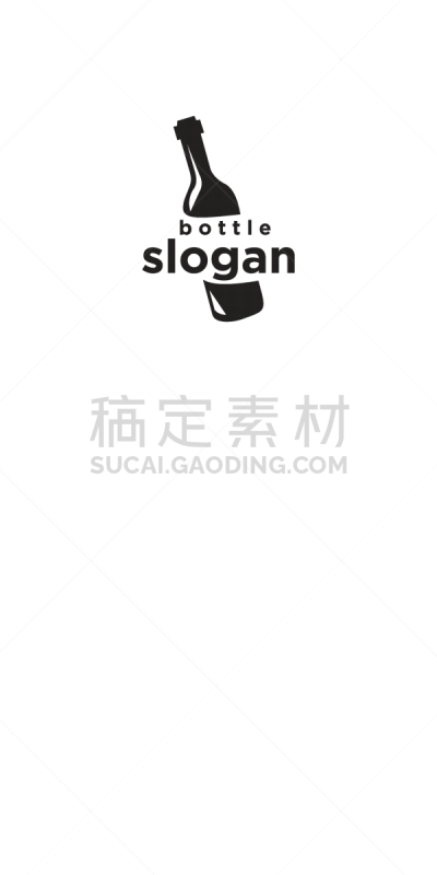 bottle logo graphic abstract