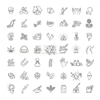 绘画插图,矢量,替代医药,生物学,医药职业,药,环境保护,细的,中国,医院