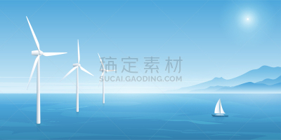 环境,技术,农场,背景,能源,绘画插图,风力,替代能源,海洋,风车