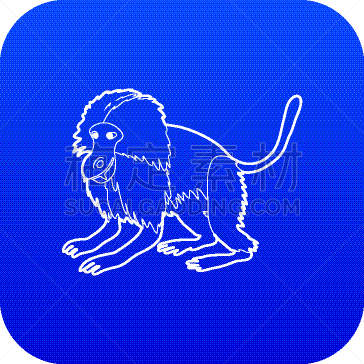 猴子,狮尾狒狒,蓝色,计算机图标,可爱的,玩具,野生动物,肖像,灵长目,猿