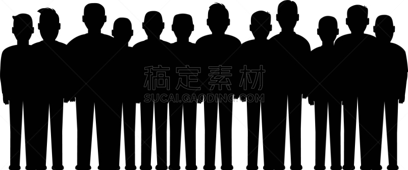 人,矢量,职业,男人,团队,图像,侧面像,石洞壁画,收集,剪影