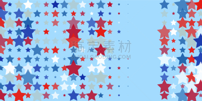 白色,红色,蓝色,浅蓝色,星形,华丽的,模板,节日,天空