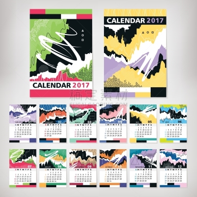 现代,2017年,日历,时尚,艺术,白昼,商务,进出港显示牌,日记,数据