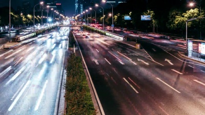 中国北京泛夜交通
