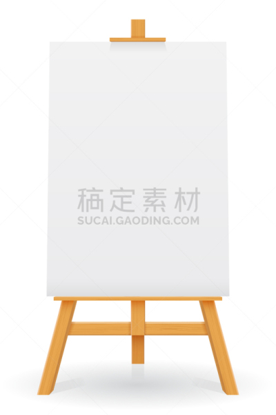 画架,木制,艺术家,白色,纸,空白的,概念,创造力,绘制,作画