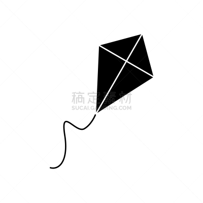 黑色,风筝,计算机图标,玩具,风,自然美,童年,夏天,休闲