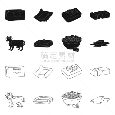 商品,奶油,符号,胆固醇,白色,清新,图像,收集,瘦身,设计