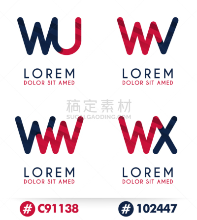 商务,字母,品牌名称,英文字母W,概念,传媒,单词,信函,模板,现代