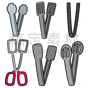 钳夹,格子烤肉,华丽的,不锈钢,食品,烤肉架,炊具,布置,烹调,油炸