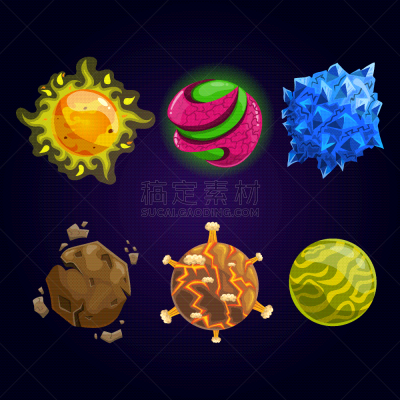 幻想,行星,漫画,格子烤肉,概念,太空,图像,不明飞行物,外星人,收集