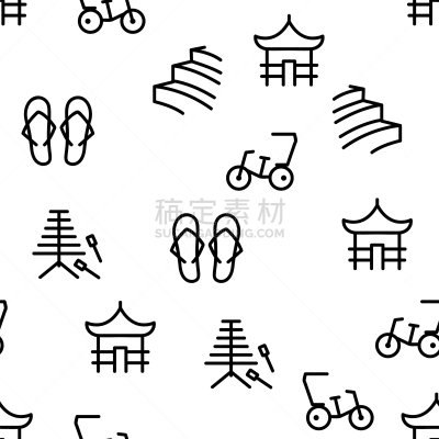 vietnam seamless pattern