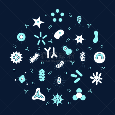 生物学,健康保健,病原,病毒,不卫生的,计算机图标,微生物,细菌,人,网站横幅