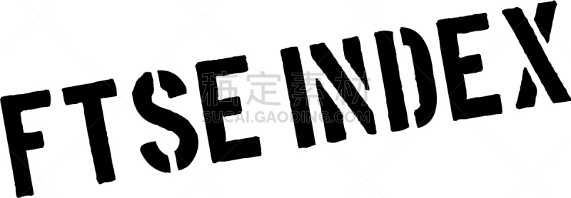 英戴克斯,富时指数,橡皮章,分离着色,商务,红色,矢量,标志,挑逗
