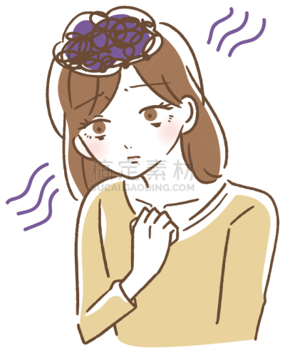 女人,绘画插图,平衡折角灯,垂直画幅,图像,美国,成年的,季节性情绪失调,熊,绝望