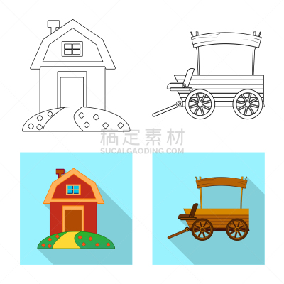 农业,品牌名称,农场,非都市风光,木制,西,图像,设计,收集,生长