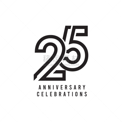 周年纪念,模板,绘画插图,矢量,25岁到30岁,商务,请柬,事件,华贵,现代