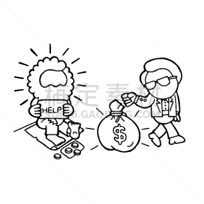 男人,钱袋,举起手,卡通,食品,百万富翁,绘制,给予,震惊