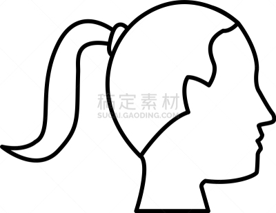 女人,人的头部,矢量,商务,人,肖像,图像,标志,侧面像,剪影