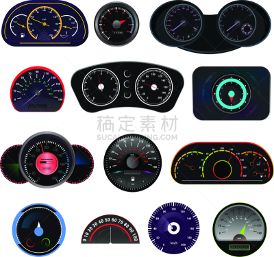 测量工具,汽车,技术,速度计,绘画插图,矢量,分离着色,指示棒