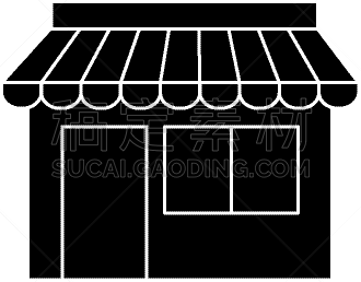 图像,商店,图标,商务,业主,商务人士,建筑外部,外立面,清新,概念