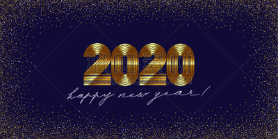 2020,贺卡,新年前夕,品牌名称,节日,黄金,日历,请柬,设计,问候