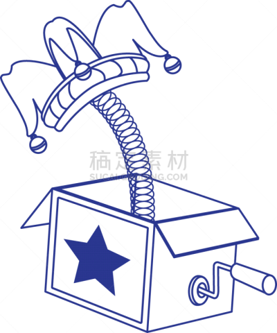 盒子,小丑帽,音乐,愉悦,木偶,玩具,风,开着的,笑