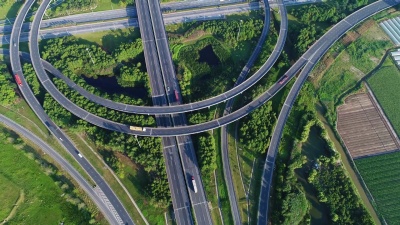 上海高速公路实时鸟瞰图