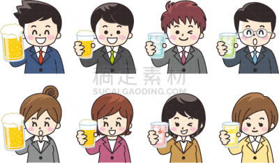 饮料,男人,女人,商务,人,男商人,仅日本人,女商人,玻璃杯,套装