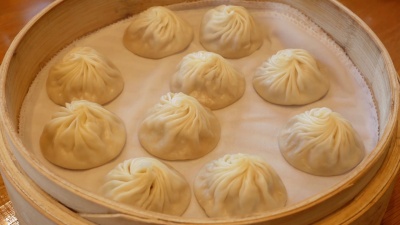 中国食物与流猪肉饺子