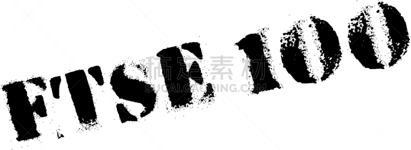 富时指数,橡皮章,商务,英戴克斯,红色,分离着色,矢量,疤,衰退