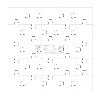 拼图拼块,数字25,模板,绘画插图,谜题游戏,矢量,数字5,切片食物,白色背景,分离着色