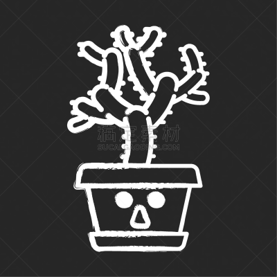 teddy bear cholla chalk icon