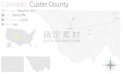 卡斯特,科罗拉多州,威斯特克里弗,公路,湖,河流,主干路,城市,美国人