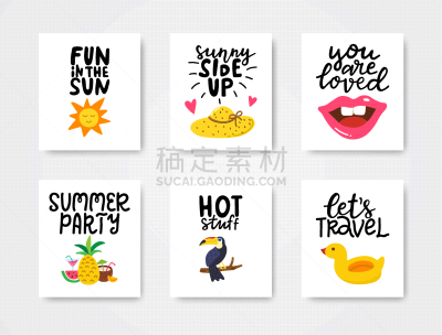夏天,色彩鲜艳,贺卡,可爱的,热,公亩,野餐,布置,爱