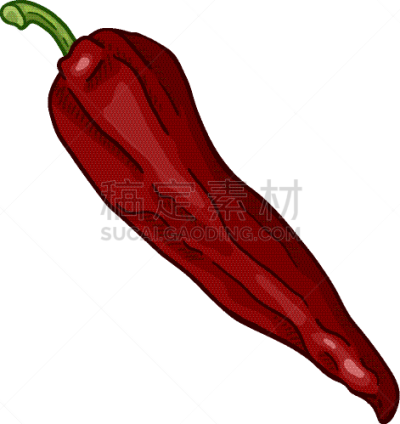 cartoon red capsicum pepper