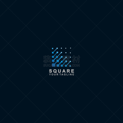 abstract square logo template design
