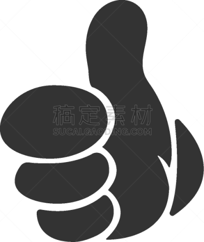 黑色,漫画,计算机图标,拇指,白色,忠告,满意,设计,同意