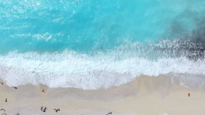 天堂海滩空中旅行
