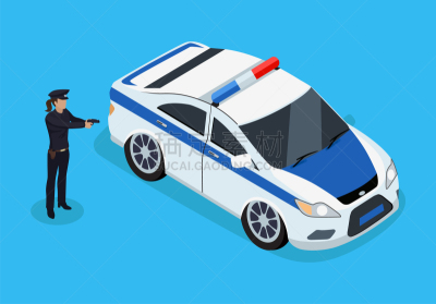 汽车,警官,绘画插图,矢量,计算机图标,安全,专业人员,交通方式,女人