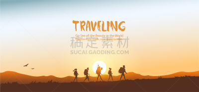 徒步旅行,壁纸,女人,自然美,户外,天空,日落,休闲,剪影