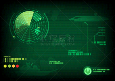 雷达,绿色,商务,数据,计算机,技术,矢量,科学,抽象