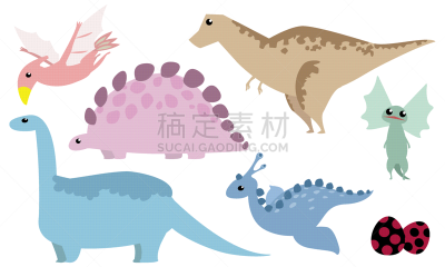 恐龙,双脊龙,卵,剑龙,腕龙,霸王龙,背景分离,已灭绝生物,侏罗纪,动物